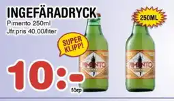 Nya Pulsen Ingefäradryck erbjuda