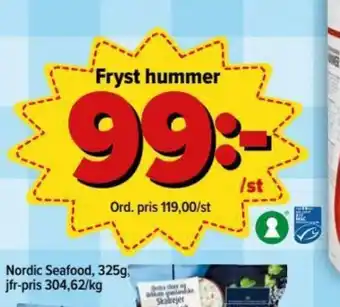 Fryst Hummer 325g