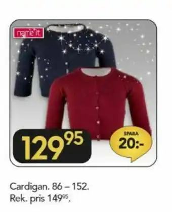 Bo Ohlsson Name It Cardigan erbjuda