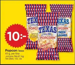 DollarStore Popcorn Texas erbjuda