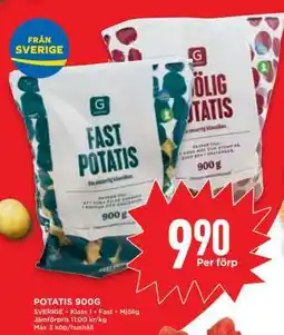Willys Potatis 900g erbjuda