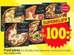 ICA Supermarket Fryst pizza erbjuda