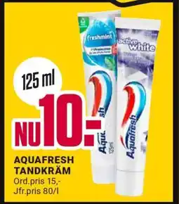 ÖoB AQUAFRESH TANDKRÄM erbjuda