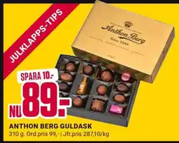 ÖoB Anthon Berg Guldask erbjuda