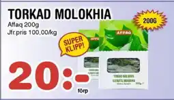 Nya Pulsen Affaq Torkad molokhia erbjuda