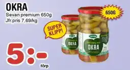 Nya Pulsen Sevan premium Okra erbjuda