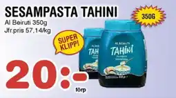 Nya Pulsen Al Beiruti Sesampasta tahini erbjuda
