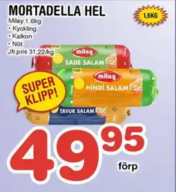 Nya Pulsen Milay Mortadella hel erbjuda