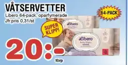 Nya Pulsen Libero Våtservetter erbjuda