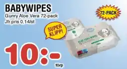 Nya Pulsen Gunry Babywipes erbjuda