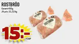 Nya Pulsen Garant Rostbröd erbjuda