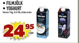 Nya Pulsen Verum Filmjölk • Yoghurt erbjuda