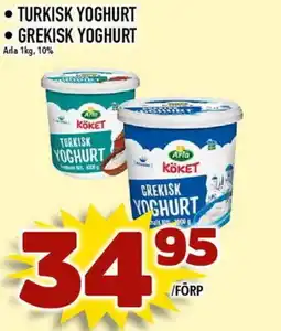 Nya Pulsen Arla Turkisk yoghurt • Grekisk yoghurt erbjuda