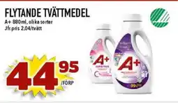 Nya Pulsen A+ Flytande tvättmedel erbjuda