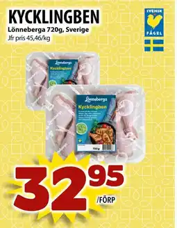 Matvärlden Tensta Lönneberga Kycklingben erbjuda
