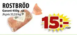 Matvärlden Tensta Garant Rostbröd erbjuda