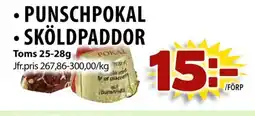 Matvärlden Tensta Toms Punschpokal • Sköldpaddor erbjuda
