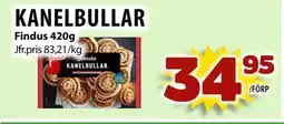 Matvärlden Tensta Findus Kanelbullar erbjuda