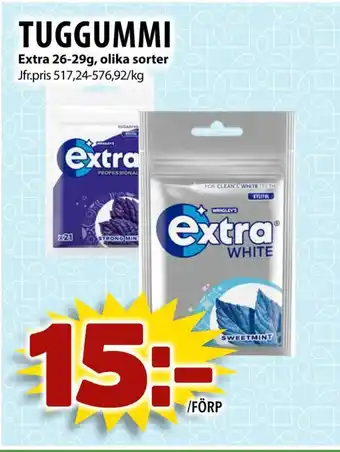Matvärlden Tensta Extra Tuggummi erbjuda