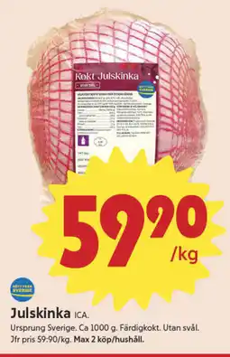 ICA Nära ICA Julskinka erbjuda