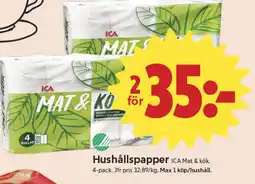 ICA Nära ICA Hushållspapper erbjuda