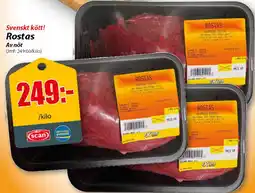 Extra Mjällby Stormarknad Svenskt kött! Rostas erbjuda