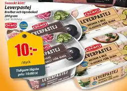 Extra Mjällby Stormarknad Svenskt kött! Leverpastej erbjuda