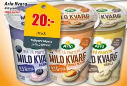 Extra Mjällby Stormarknad Arla Kvarg erbjuda