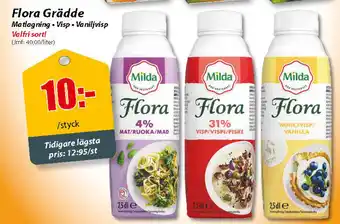 Extra Mjällby Stormarknad Milda Flora Grädde erbjuda