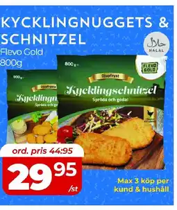 Matrix Butikerna Flevo Gold Kycklingnuggets & schnitzel erbjuda