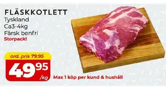 Matrix Butikerna Fläskkotlett erbjuda
