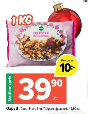 Coop Extra Oxpytt, Medlemspris erbjuda