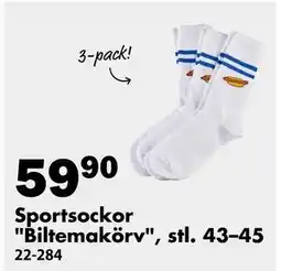 Biltema Sportsockor Biltemakörv, stl. 43–45, SEK 59.9 erbjuda