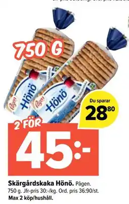 Coop Extra Skärgårdskaka Hönö, SEK 45 erbjuda