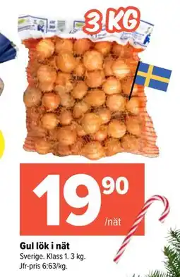Coop Extra Gul lök i nät, SEK 19.9 erbjuda