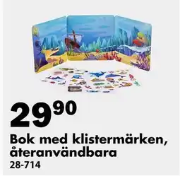 Biltema Bok med klistermärken, återanvändbara, SEK 29.9 erbjuda