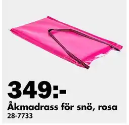 Biltema Åkmadrass för snö, rosa, SEK 349 erbjuda