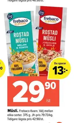 Coop Extra Müsli, SEK 29.9 erbjuda