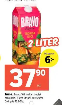 Coop Extra Juice, SEK 37.9 erbjuda