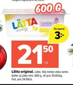 Coop Extra Lätta original, SEK 21.5 erbjuda