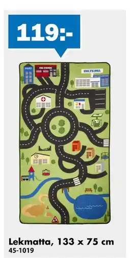 Biltema Lekmatta, 133 x 75 cm, SEK 119 erbjuda