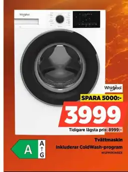 Power Whirlpool tvättmaskin inkluderar coldwash-program erbjuda