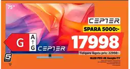 Power Cepter qled pro 4k google-tv erbjuda