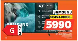 Power Samsung 43" qled 4k smart tv erbjuda