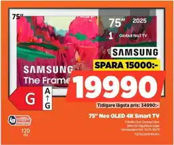 Power Samsung 75" neo qled 4k smart tv erbjuda