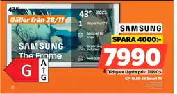 Power Samsung 43" qled 4k smart tv erbjuda
