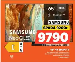Power Samsung 65" 4K Smart TV erbjuda