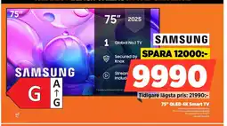 Power Samsung 75" qled 4k smart tv erbjuda