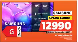 Power Samsung 85" qled 4k smart tv erbjuda