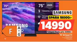 Power Samsung 75" 4k smart tv erbjuda